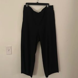 Madewell Black Wide leg pants with elastic waist